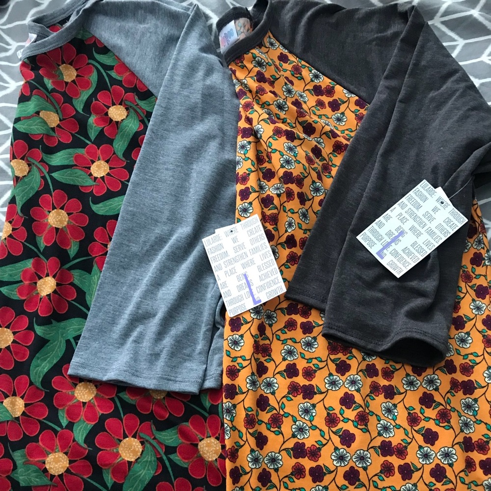 New LuLaRoe Randy Top sizes LARGE-XXS